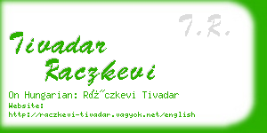 tivadar raczkevi business card